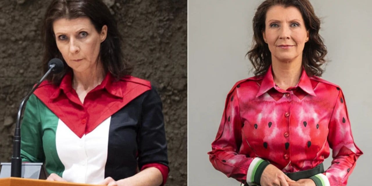 hollandali milletvekiline filistin bayragi olmaz dediler karpuz tisortuyle geri geldi a8ld7rqU