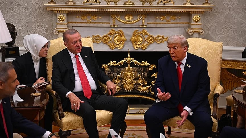 Cumhurbaşkanı Erdoğan, Trump'ı Beyaz Saray'da ziyaret etti.